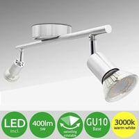 Lumare 2 ágú LED mennyezeti spotlámpa, meleg fehér fénnyel, újracsomagolt 5