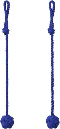 Elegáns kék függönykötő szett - 2 db, 60 cm-es kötél 1