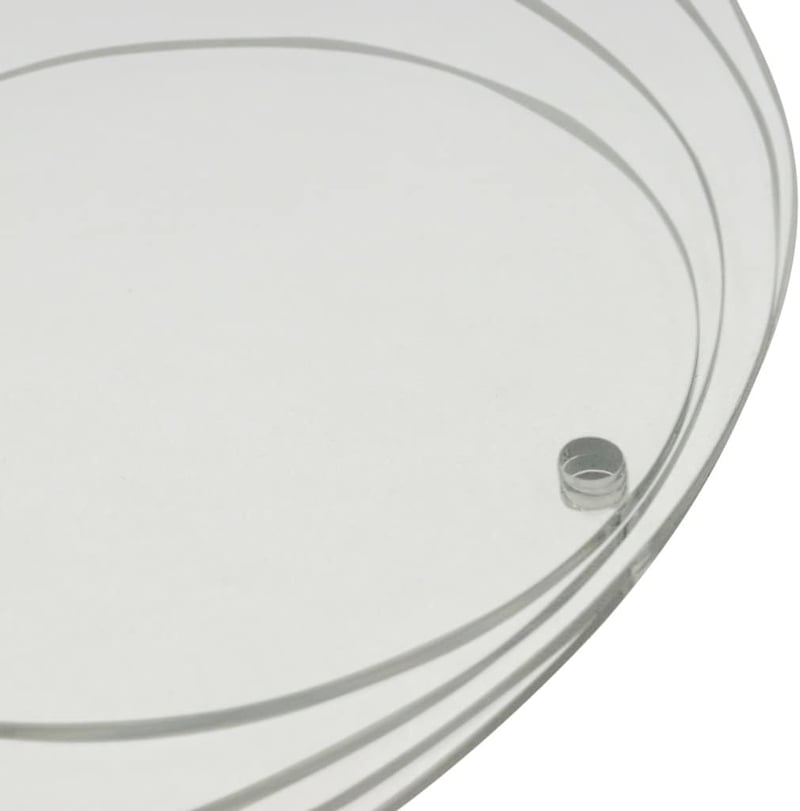 Medalion Rotund Transparent din Acril EH Design cu Orificiu - Material de Bază Decorativ Artizanal pentru Confecționare Bijuterii
