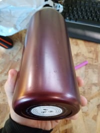 Owala FreeSip rozsdamentes acél kulacs 946 ml (32 oz) fekete cseresznye piros szín szivárgásmentes — használt (állapot: lásd a 2. képet) 3