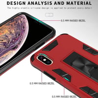 WESOFY Piros Mágneses Autótartós iPhone XS Max Védőtok 5
