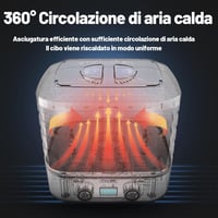 MeYuxg 5 szintes ételszárító gép, 48 órás időzítővel, 35-70°C 3