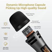TONOR TW350 Dupla Vezeték Nélküli Karaoke Mikrofon Szett Fekete 5