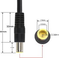 GINTOOYUN DC7909 Tápkábel 12V 7,9x5,5mm - Csupasz Végű Javítókábel Napelemhez, 16AWG Réz Vezeték, 2 Darabos Szett

AI: GINTOOYUN DC7909 Tápk 3