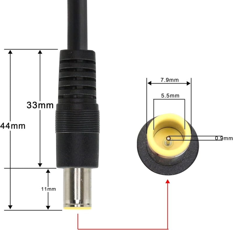 GINTOOYUN DC7909 Tápkábel 12V 7,9x5,5mm - Csupasz Végű Javítókábel Napelemhez, 16AWG Réz Vezeték, 2 Darabos Szett

AI: GINTOOYUN DC7909 Tápk