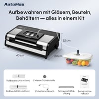 FRESKO V9 vákuumgép 15L/perc szívóerővel, automata, egykezes, vágóval és fóliával 7