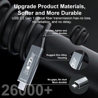 Ugreen 10 méteres optikai USB-C kábel, 5Gbps, 60W PD, 4K@60Hz támogatással 5