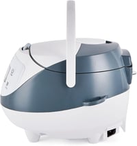 Yum Asia Panda Mini rizsfőző 0,6L kerámia edénnyel, Micom Fuzzy Logic technológiával, 8 főzési funkcióval, LED kijelzővel, 350W, fehér-szürk 5