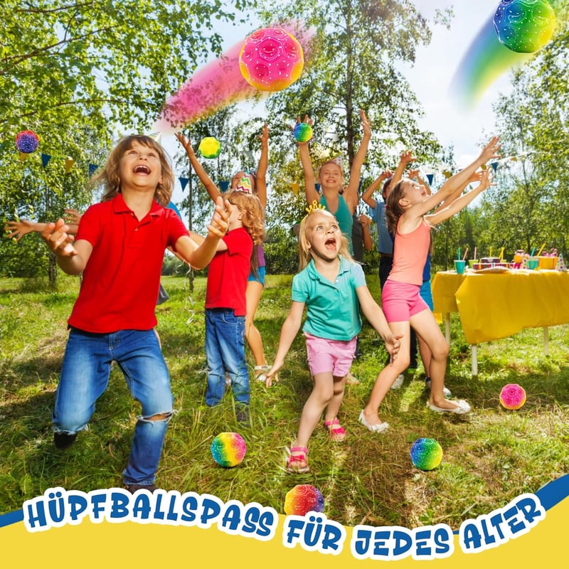 Astro ugrólabda szett - 6 db színes, magas pattanású űrlabda gyerekeknek