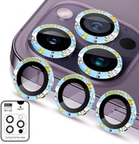 iPhone 14 Pro/Pro Max Kameravédő Üveg Alumínium Kerettel, 2 Darabos Szett 1