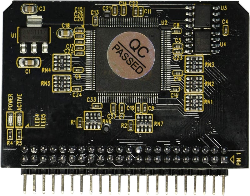 FENGQLONG SD Kártya IDE Adapter - SD/SDHC/SDXC/MMC Memóriakártya 2,5" IDE 44 Pin Átalakító, Fekete