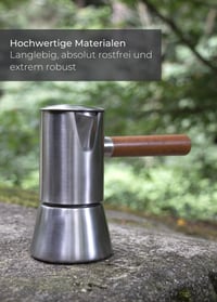 LAMBDA COFFEE Indukciós Eszpresszó Főző 100ml, 1-2 Csészés, Kempingezéshez 2