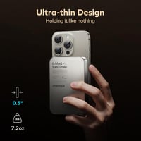 MOMAX 10000 mAh Mágneses Powerbank 20W Vezeték Nélküli Töltő iPhone 16/15/14/13/12 Sorozathoz USB-C Kábellel Hordozható Külső Akkumulátor 2