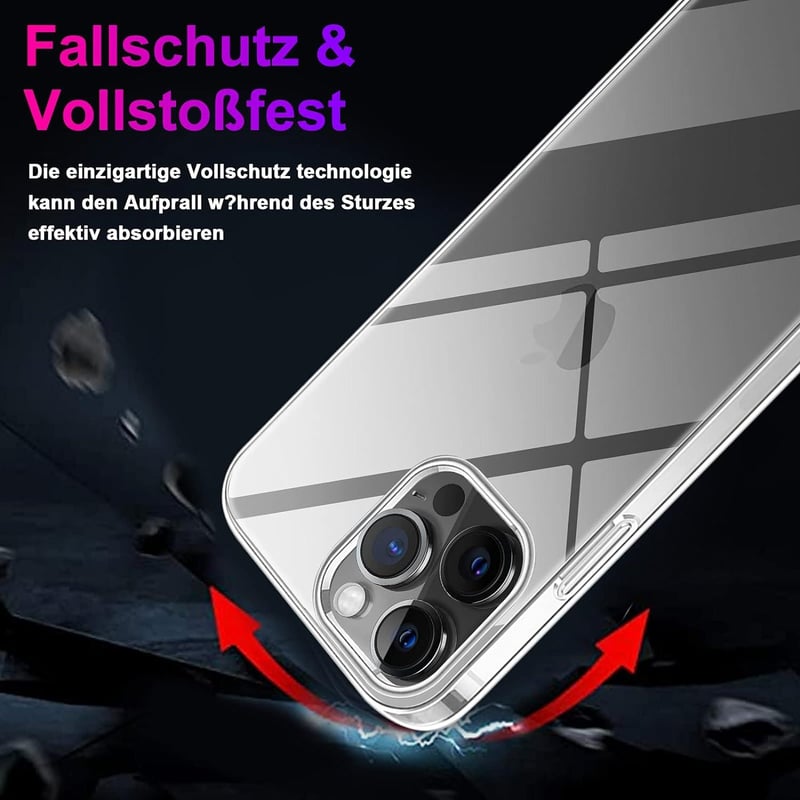 Apple iPhone 13 Pro Max Átlátszó Ütésálló Szilikon Védőtok
