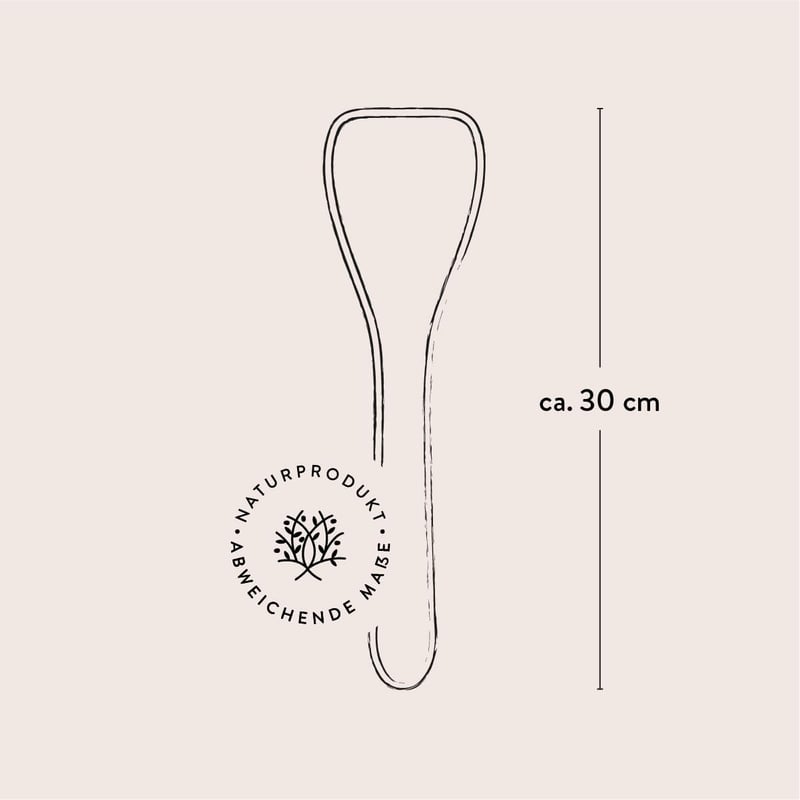 das Olivenholzbrett Olívafa Konyhai Lapát 30 cm - Természetes Fakanál Serpenyőhöz, Kézműves Főzőeszköz, Műanyagmentes Konyhai Kellék