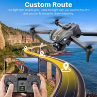 OKYUK Kezdő Drón 1080P HD FPV Kamerával, Magasságtartás, Automatikus Akadályelkerülés, 45 Perc Repülési Idő, Fejnélküli Mód, 3D Flip Funkció 4