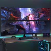Pro Monitor tartó 2 monitorhoz egymás felett, 24-57 hüvelykes lapos és ívelt képernyőkhöz, 2-27 kg teherbírás karonként, állítható magasság, VES 6