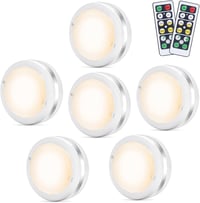 Bawoo LED éjjeli lámpa szett - 6db vezeték nélküli, meleg fehér, távirányítós, elemes fali lámpa 1