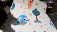 BabyJoy dječja igraonica 120x180 cm s čičak metom, košem za košarku i golom, sigurna i prostrana dječja ogradica s dodacima 8