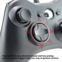 Dhaose Xbox 360 Vezetékes Kontroller PC Windows 7/8/10 Kompatibilis, Ergonomikus Gamepad Kettős Vibrációval, USB Csatlakozás, Plug and Play 3