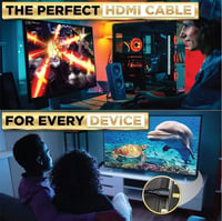 PowerBear 4K HDMI kábel 15m, arany csatlakozós, nylon fonott 7