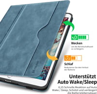 HOLIMET iPad 10.2" Tok 9/8/7 Generációhoz (2021/2020/2019) Tolltartóval - PU Bőr Védőtok, Vékony TPU Hátlap, Automatikus Alvás/Ébresztés, Ál 5