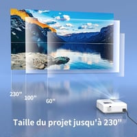WEWATCH V53 Pro 4K WiFi Projektor, 350 ANSI Lumen, 230" Szélesvásznú Vetítés, Bluetooth, Full HD 1080P, iOS/Android Kompatibilis, Otthoni Mo 5