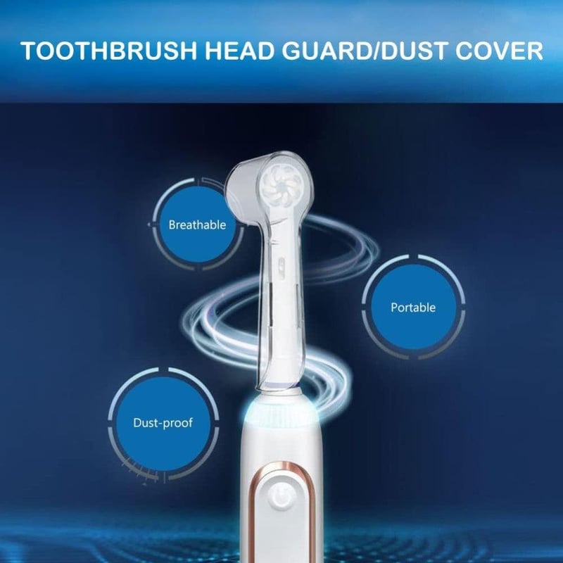 Oral-B kompatibilis átlátszó fogkefefejvédő, 10 db-os szett