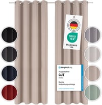 Blumtal Sötétítő Függöny Szett - Hőszigetelő, Fényáteresztést Gátló, Taupe, 265x140 cm, 2 db 1
