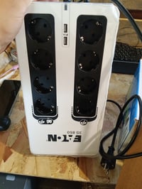 UPS Eaton 3S 850 DIN 850VA, 8 prize DIN — defect, funcționează parțial: partea de backup nu încarcă (stare: vezi a doua fotografie) 2