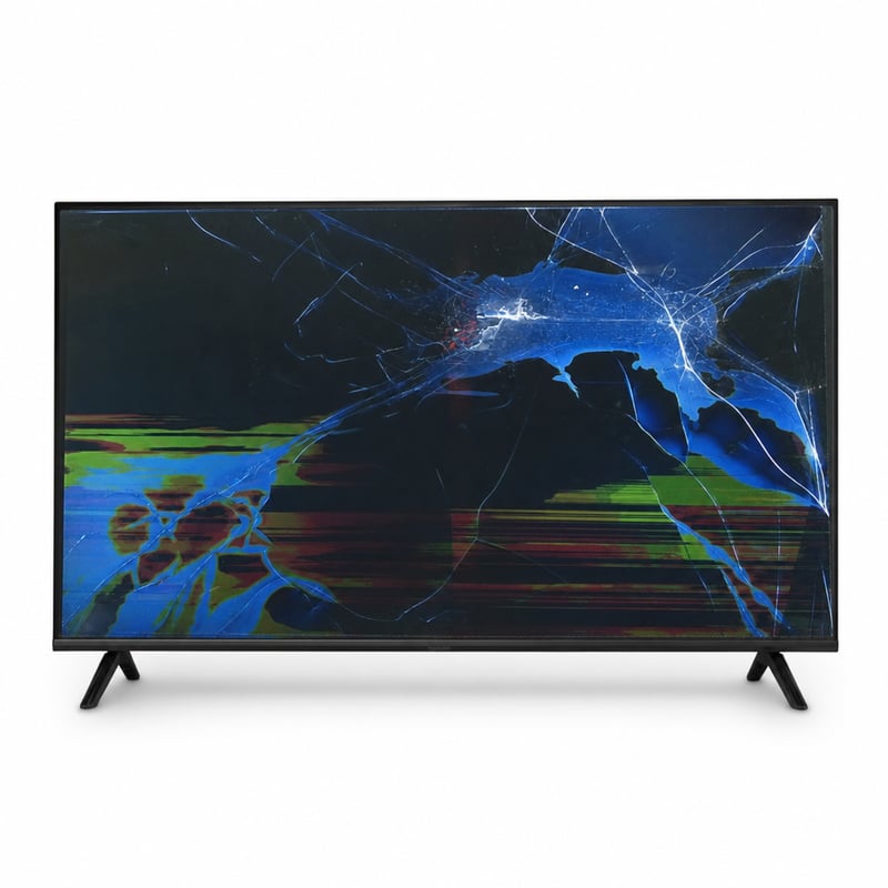 MEDION MD 843601 QLED 4K Smart TV 43 inča (108 cm) Dolby Vision HDR Dolby — neispravan, za dijelove: razbijen ekran (stanje: vidi 2. sliku)