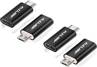 Abrity USB-C - Micro USB adapter szett, 4 darabos, kétirányú átalakító 1