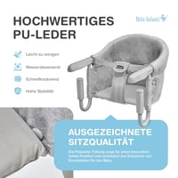 Felix Infanti Hordozható Etetőszék Táskával | 15 kg-ig | Éttermi Gyerekülés | Utazáshoz, Vendégségbe | Acél Váz | Könnyen Összecsukható Baba 4
