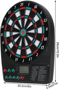 Profi elektronikus darts tábla LCD kijelzővel, 3 nyíllal és automata pontszámolással 3