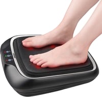 RENPHO Lábmasszírozó Gép Melegítő Funkcióval, Shiatsu Elektromos Talpmasszázs Készülék Állítható Sebességgel 1