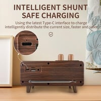 CYBORIS Retro Bluetooth Rádió - Dió Fa, 20W Sztereó, FM, USB/TF/AUX 3