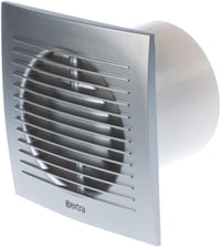 EUROPLAST 100mm Fürdőszobai Ventilátor Páratartalom Érzékelővel és Időzítővel Ezüst 1