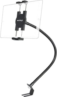 woleyi Autós Tablet Tartó - Ülés Sínhez Rögzíthető Fém Karos Telefontartó 4-11" Készülékekhez, iPad, iPhone, Samsung Galaxy Kompatibilis 1