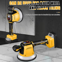 WingFly Elektromos Csempevibrátor Dewalt 18V/20V Akkumulátorhoz - 148mm Tapadókorong, 10 Fokozat, 160kg Teherbírás (Akkumulátor Nélkül) 8