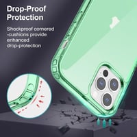 Apple iPhone 12 Pro Max Zöld Áttetsző Szilikon Tok Beépített Állvánnyal 6