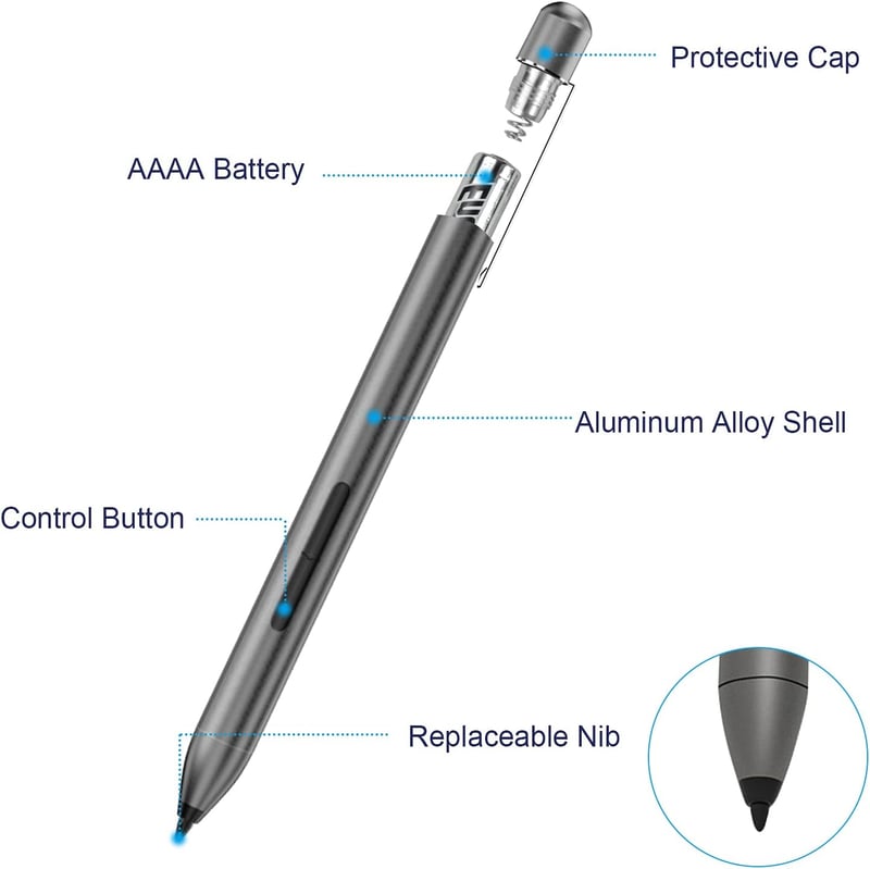 Microsoft Surface Stylus Toll - 1024 Nyomásérzékenység, Tenyérfelismerés, AAAA Elem
