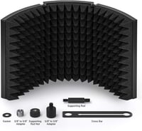 TONOR Mikrofon Pop Filter Hangszigetelő Panellel - Állítható Hangrögzítő Szélvédő 5