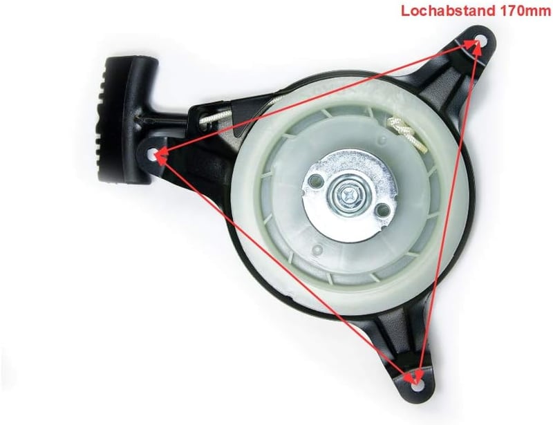 HOLZER Kézi Indító Görgő MTD Thorx 35/45/55 Motorokhoz - Einhell Budget 1P61 Fűnyírókhoz - Berántó Indító Alkatrész 430g