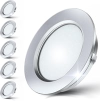 Jeloyutek 12V-os LED süllyesztett spotlámpa, 3W, 4000K, dimmerelhető, lakókocsihoz, 60-65mm, 6db 1