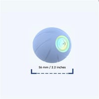INF LED-es önforgó gumilabda kiskutyáknak és macskáknak - Kék, USB-s, 56mm 3