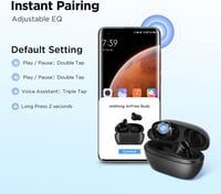 1MORE AirFree Buds Bluetooth 5.3 Vezeték Nélküli Fülhallgató, 44 Órás Üzemidő, EQ, Zajszűrés, Fekete 5