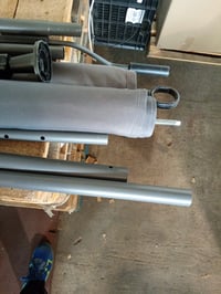 VOUNOT Parasolar Vertical pentru Balcon și Terasă 150x310 cm, cu Manivelă, Fără Găurire, Protecție UV și Impermeabil, Gri 6