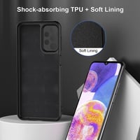Samsung Galaxy A23 5G/4G Ütésálló Fekete Szilikon Védőtok 2