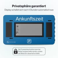Parkwächter V2 Elektronikus Parkolótárcsa Német Szabványú Jóváhagyással - Automatikus Digitális Parkolóóra Autóba, Adatvédelemmel, Országspe 5