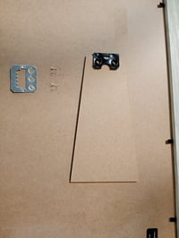 Kolážový rám na fotografie Americanflat pre 3 fotky 13x18 cm, svetlé drevo, s paspartou 20x41 cm — vypadnutá zadná opierka (stav: pozri 2. obrázok) 2